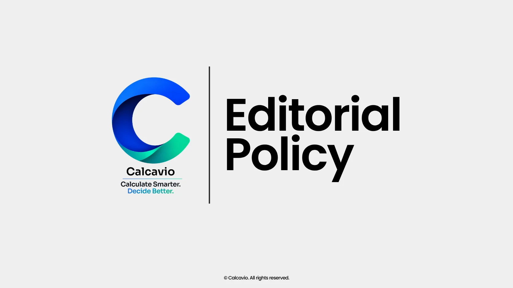 Calcavio editorial policy illustration of an editor reviewing a verified calculator formula